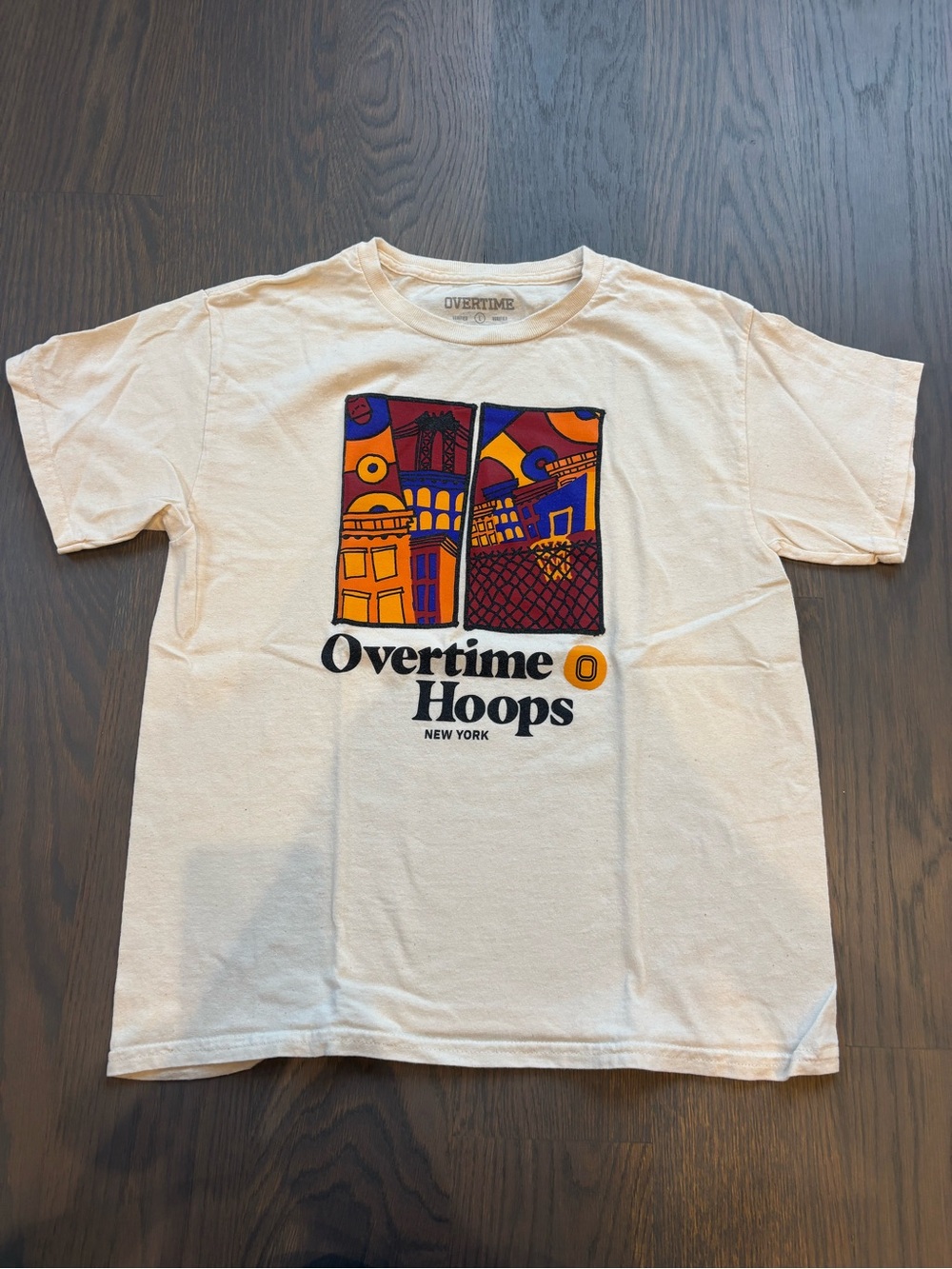 Overtime Kids Cream Graphic Tee
